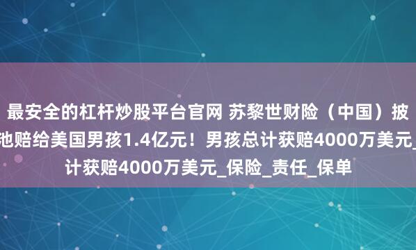 最安全的杠杆炒股平台官网 苏黎世财险（中国）披露：因为一颗电池赔给美国男孩1.4亿元！男孩总计获赔4000万美元_保险_责任_保单